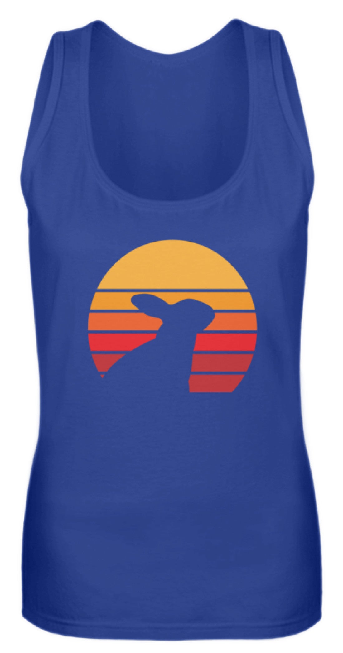 Zeigt kaninchen schones liebenswertes retro motiv mit hase vintage frauen tanktop in Farbe Pinky