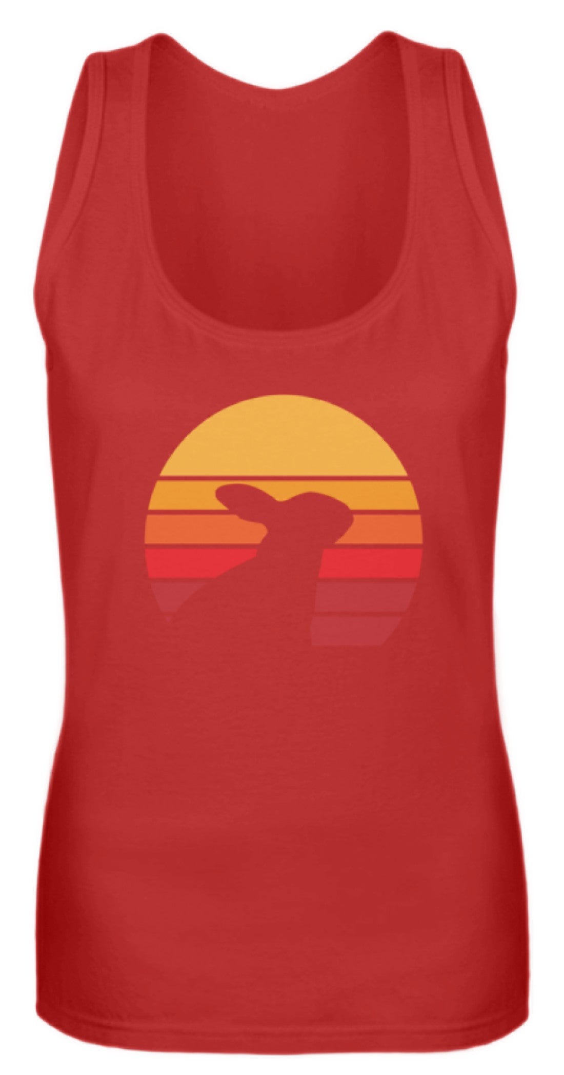 Zeigt kaninchen schones liebenswertes retro motiv mit hase vintage frauen tanktop in Farbe White