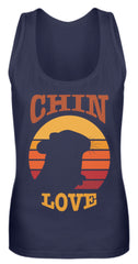 Zeigt chinchilla love vintage geschenk fur besitzer von chinchillas frauen tanktop in Farbe Pinky