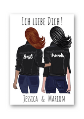 BFF Mädchen Poster