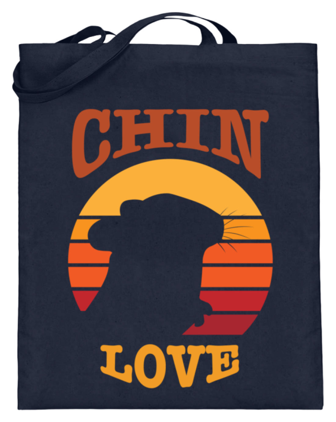 Zeigt chinchilla love vintage geschenk fur besitzer von chinchillas jutebeutel mit langen henkeln in Farbe Limetten Grün