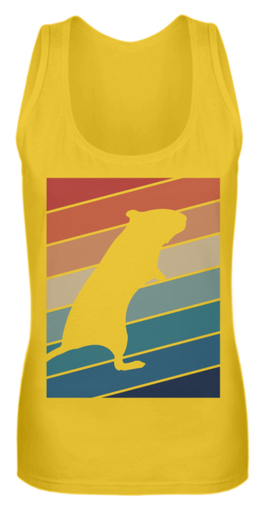Zeigt gerbil owner gift retro vintage frauen tanktop in Farbe Pinky