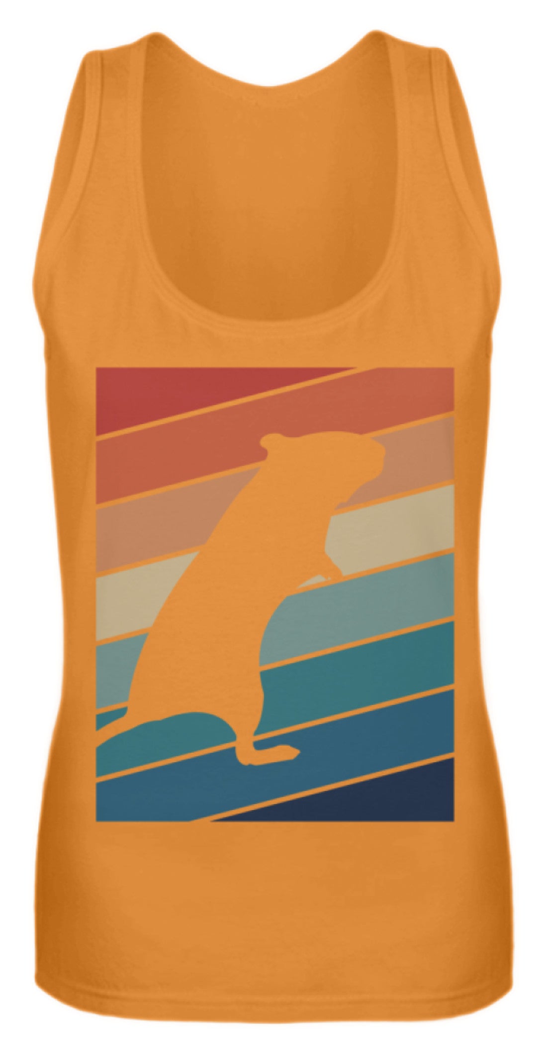 Zeigt gerbil owner gift retro vintage frauen tanktop in Farbe Pinky