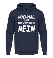 Zeigt nochmal zum mitschreiben nein unisex kapuzenpullover hoodie in Farbe Jet Black