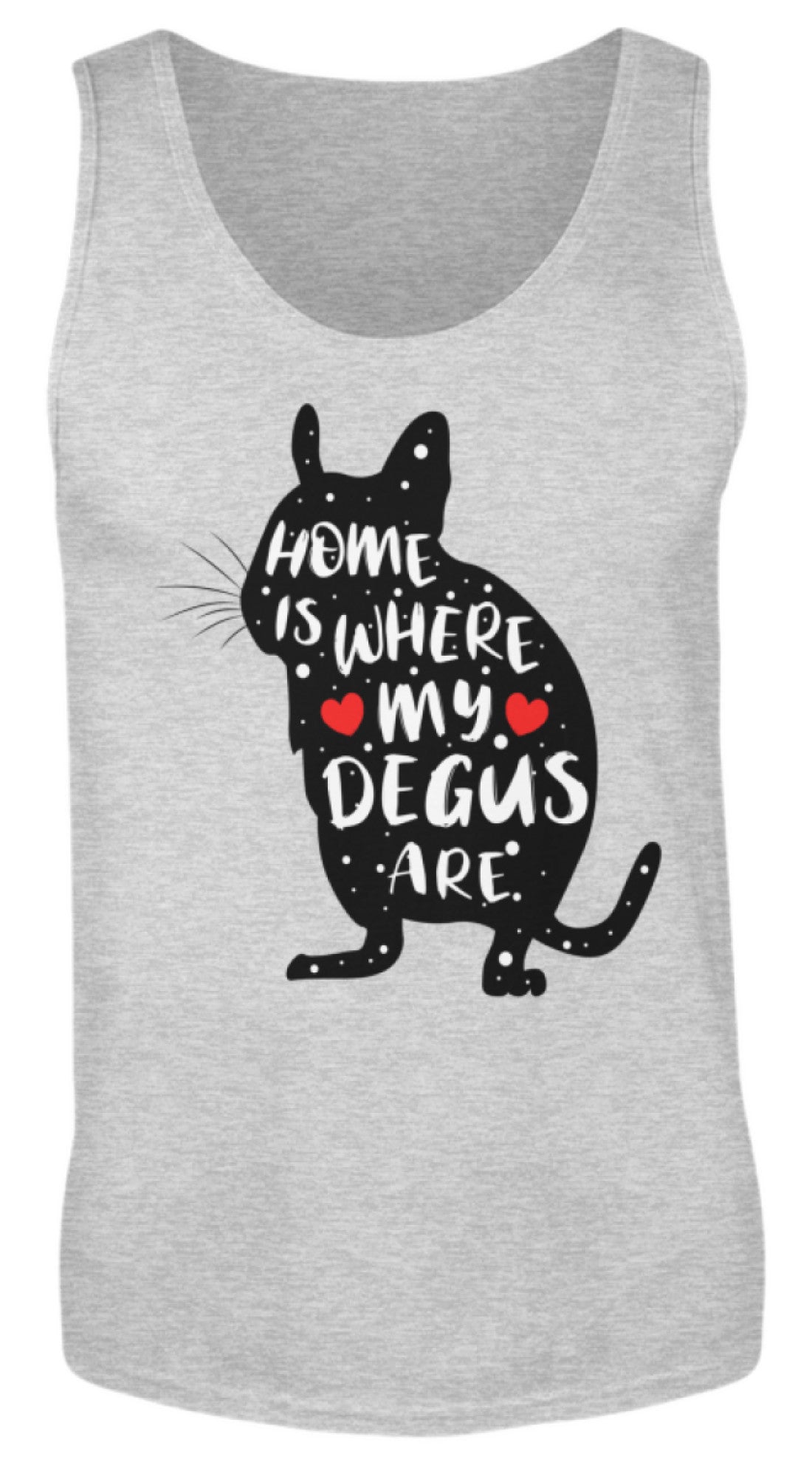 Zeigt funny adorable degu saying rodent herren tanktop 1 in Farbe Red