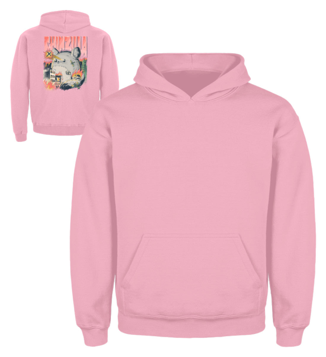 Zeigt chinzilla funny chinchilla owners gift kinder hoodie in Farbe Sky Blue