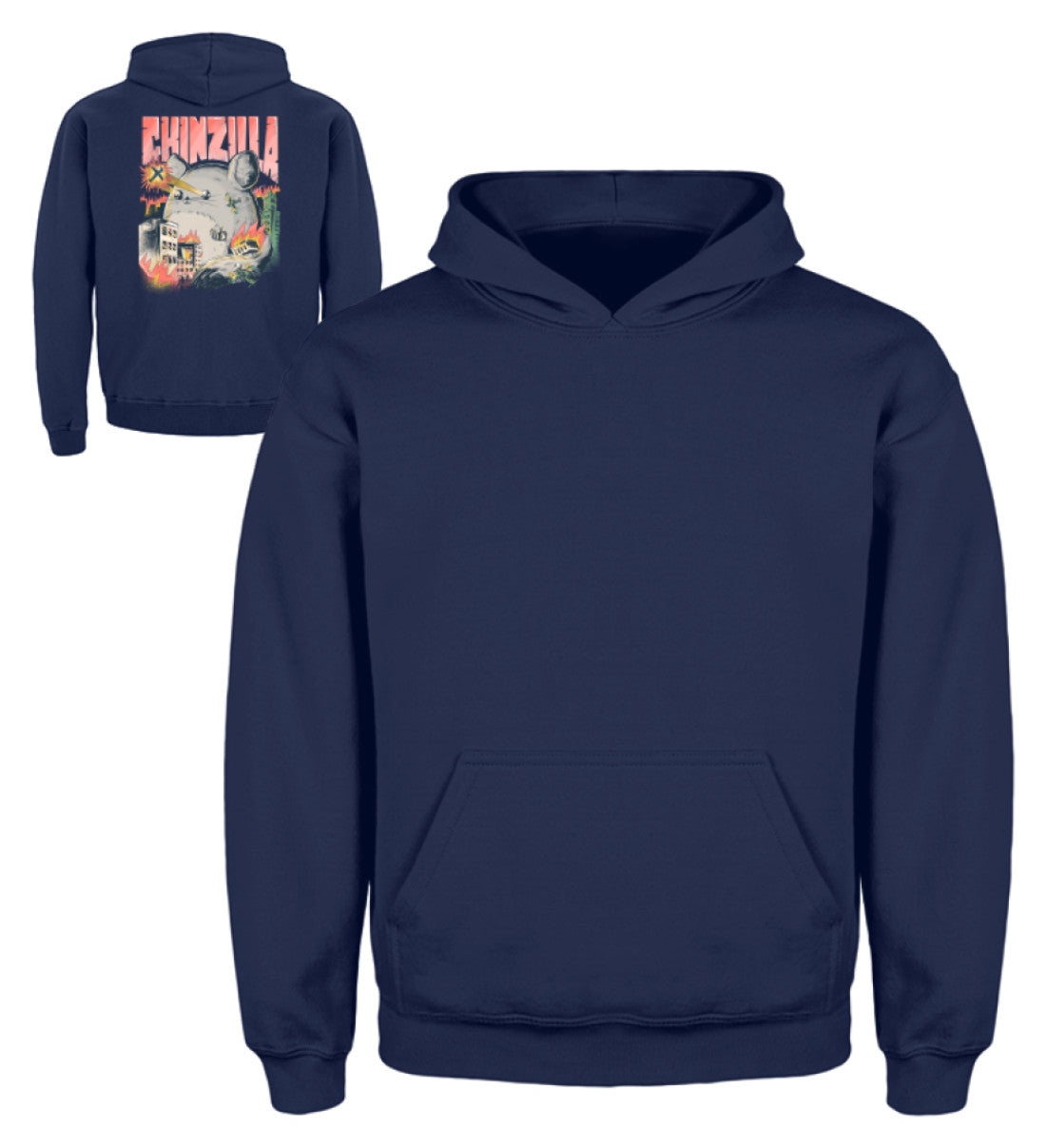 Zeigt chinzilla funny chinchilla owners gift kinder hoodie in Farbe Sky Blue