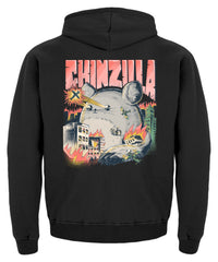 Chinzilla Funny Chinchilla Owners Gift | Kinder Hoodie in Jet Black in Größe 12/14 (152/164)