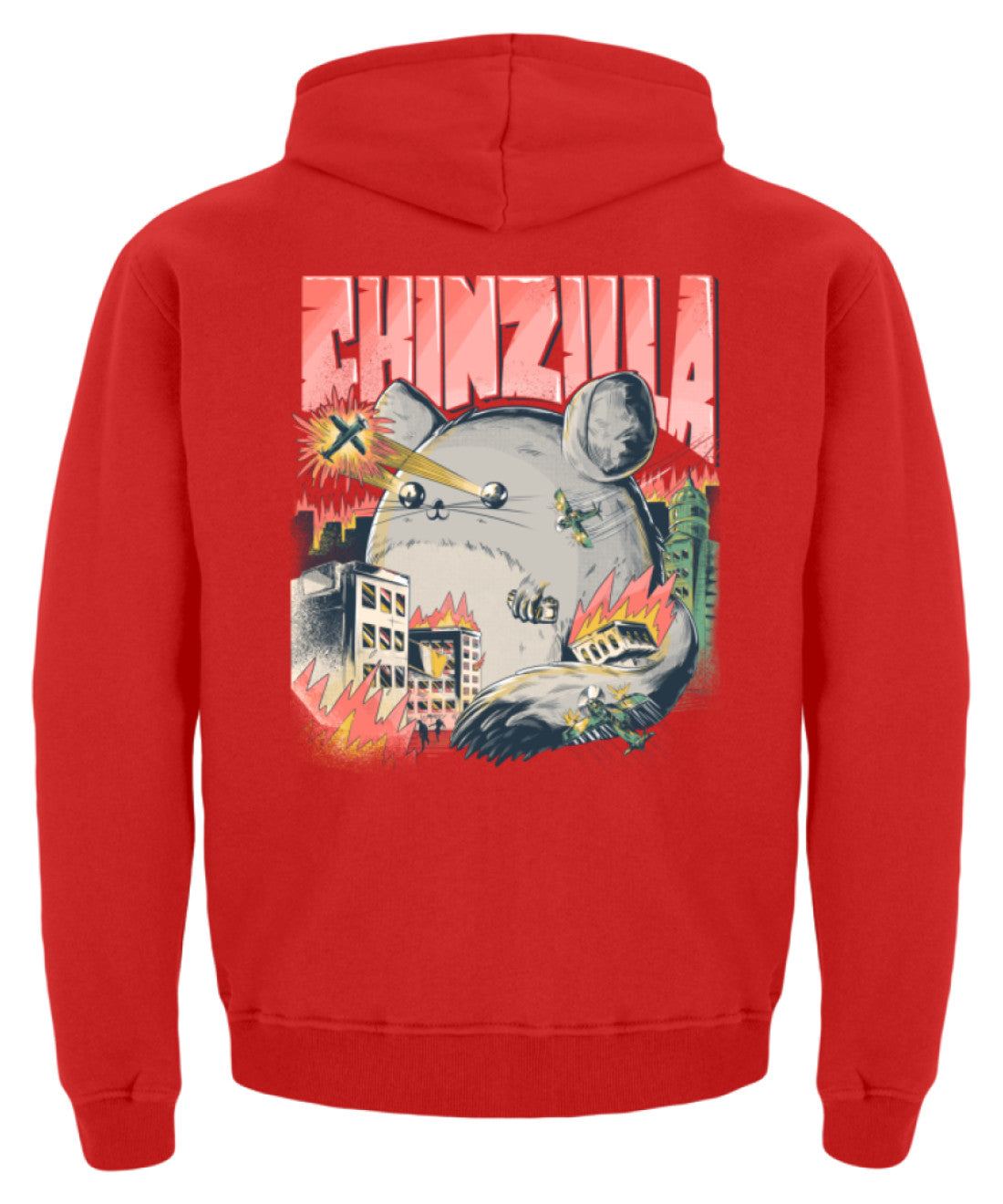 Zeigt chinzilla funny chinchilla owners gift kinder hoodie in Farbe Jet Black