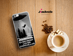 Zeigt chinchilla abduction ufo alien abduction iphone case funny saying for owners of chinchillas in Farbe iPhone 7 Plus/8 Plus