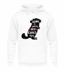 Zeigt chinchillas cooler spruch geschenk unisex kapuzenpullover hoodie in Farbe Sportgrau Heather