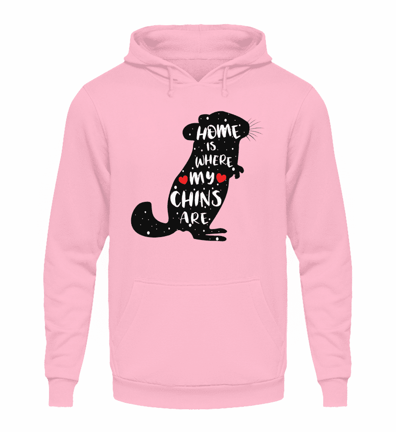 Zeigt chinchillas cooler spruch geschenk unisex kapuzenpullover hoodie in Farbe Sportgrau Heather