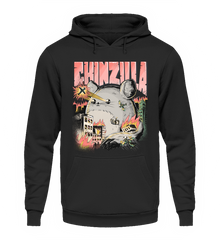 Lustiger Chinzilla | Geschenk für Chinchillahalter | Unisex Hoodie in Jet Black in Größe L