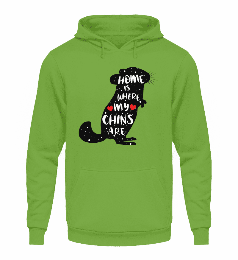 Zeigt chinchillas cooler spruch geschenk unisex kapuzenpullover hoodie in Farbe Sport Grau