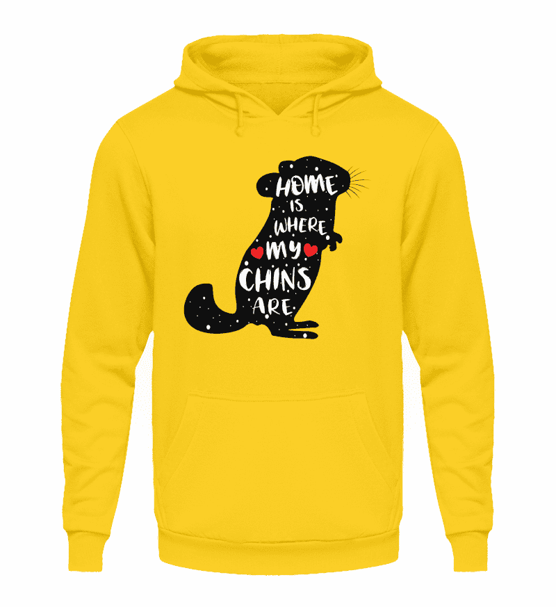 Zeigt chinchillas cooler spruch geschenk unisex kapuzenpullover hoodie in Farbe Sport Grau