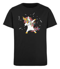 Zeigt dab einhorn dabbing unicorn kinder organic t shirt in Farbe French Navy