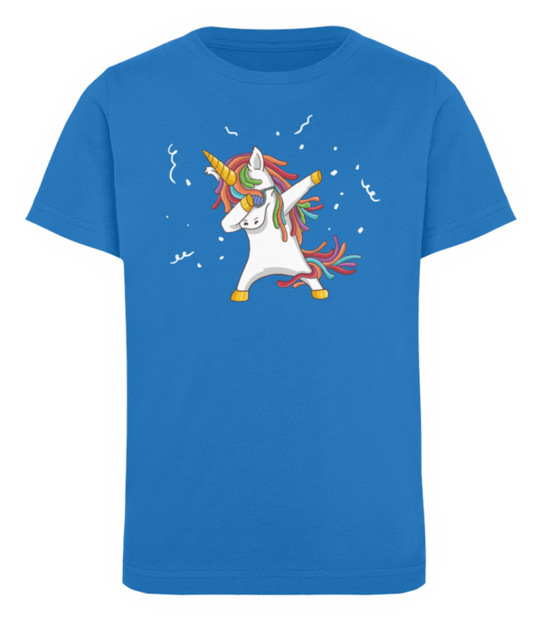Zeigt dab einhorn dabbing unicorn kinder organic t shirt in Farbe French Navy