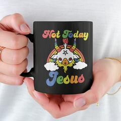Not Today Jesus | Tasse einfarbig