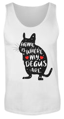 Zeigt degus owners saying cute degu herren tanktop in Farbe Sport Grey (Heather)