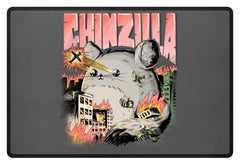 Zeigt funny chinzilla chinchilla owners fussmatte in Farbe Grey