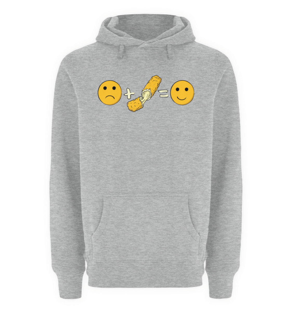 Funny Mozzarella Emotions | Unisex Premium Kapuzenpullover in Black in Größe S