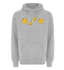 Funny Mozzarella Emotions | Unisex Premium Kapuzenpullover in Black in Größe S