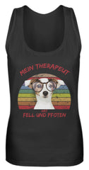 Jack Russel Terrier Therapeut Spruch | Frauen Tank Top in Black in Größe S