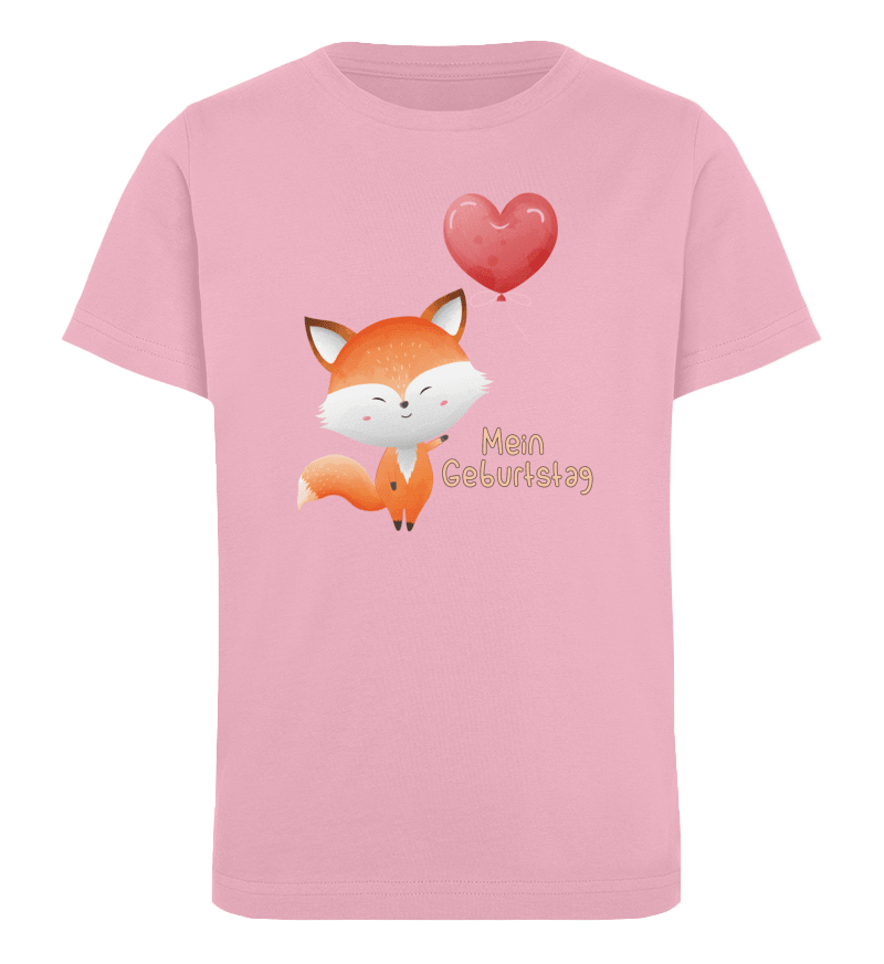 Zeigt fuchs kindergeburtstag mein geburtstag kinder organic t shirt in Farbe Golden Yellow