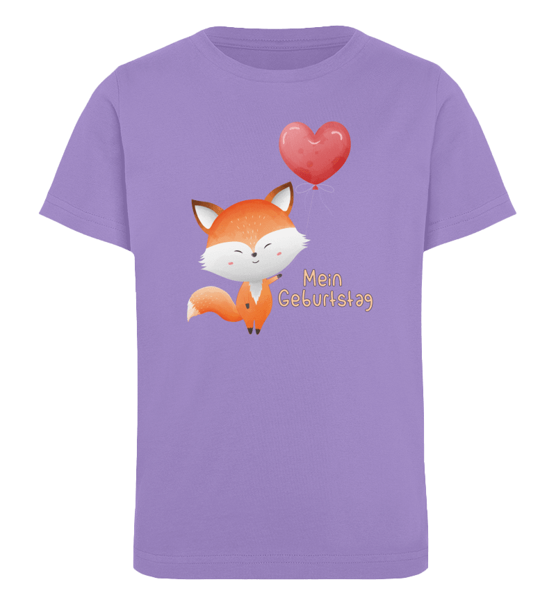 Zeigt fuchs kindergeburtstag mein geburtstag kinder organic t shirt in Farbe Bright Orange