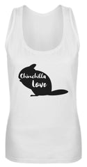 Chinchillas | Cooler Spruch | Geschenk | Frauen Tank Top in White in Größe S