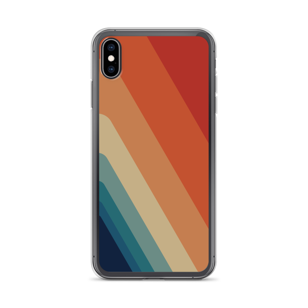Zeigt vintage retro 70s style color stripes iphone case gift for retro and vintage fans smartphone protection version v in Farbe iPhone 11 Pro