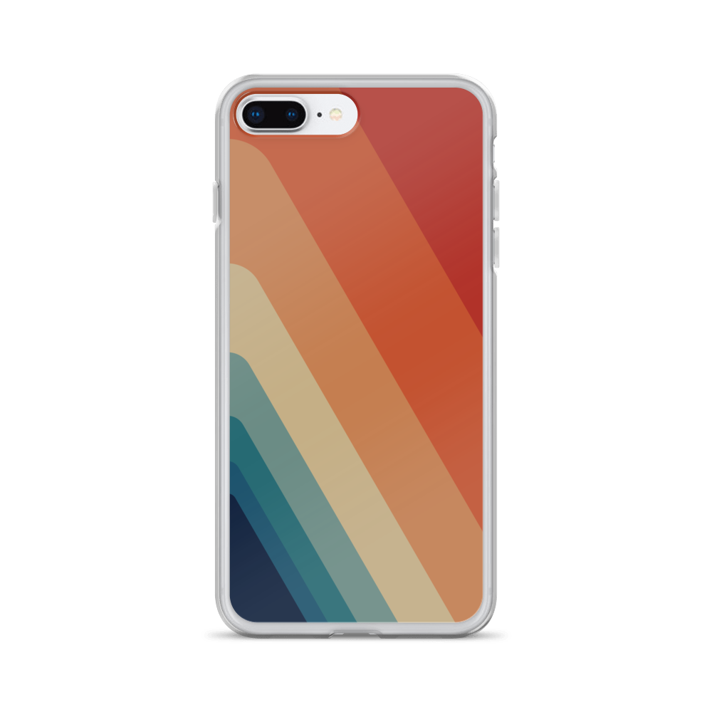 Zeigt vintage retro 70s style color stripes iphone case gift for retro and vintage fans smartphone protection version v in Farbe iPhone 6/6s