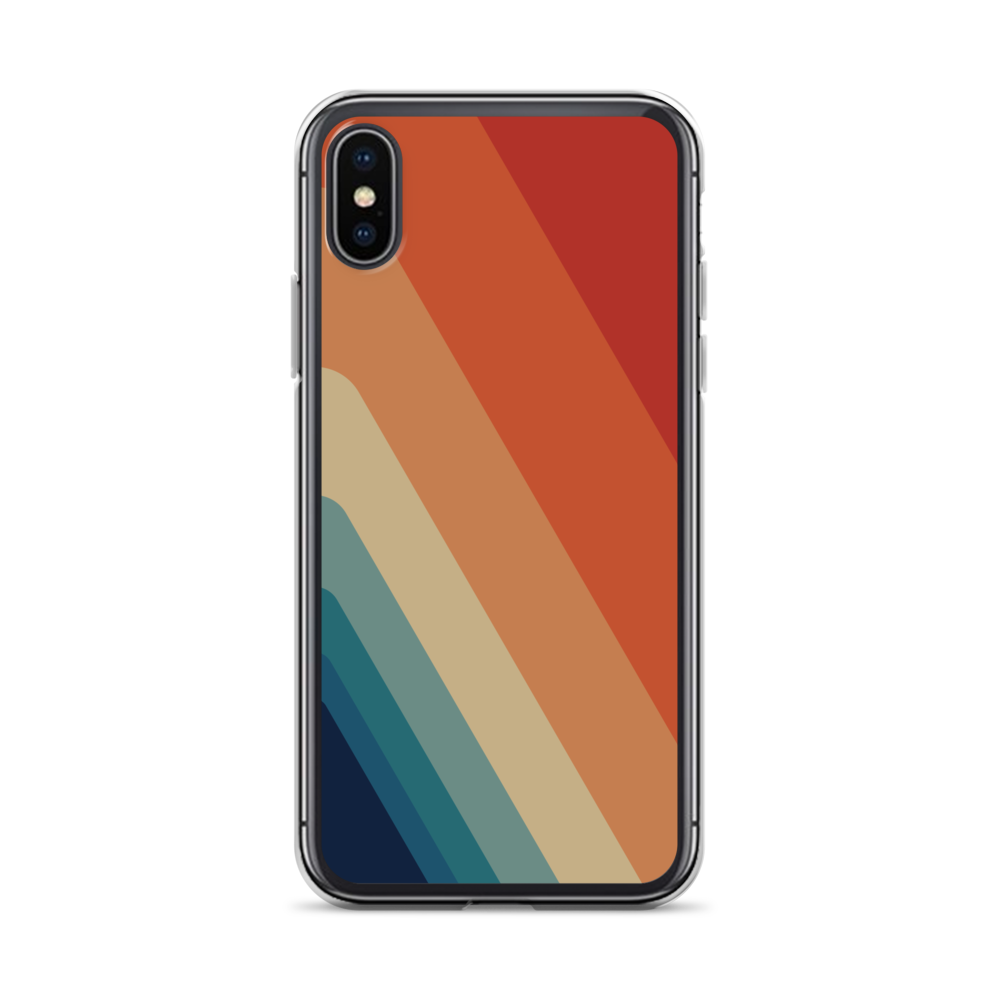 Zeigt vintage retro 70s style color stripes iphone case gift for retro and vintage fans smartphone protection version v in Farbe iPhone 11 Pro Max