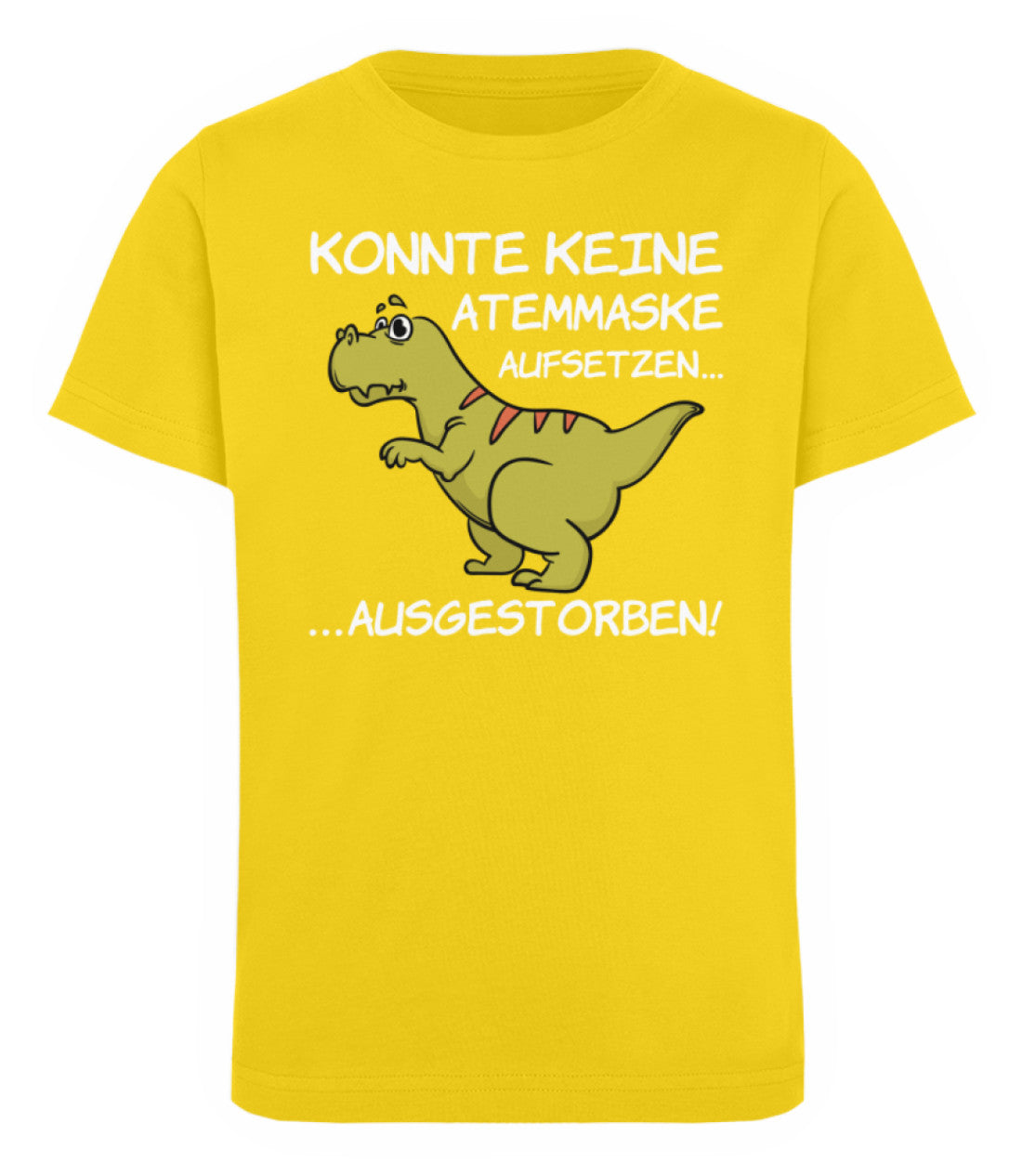 Zeigt dinosaurier t rex atemmaske kinder organic t shirt in Farbe Royal Blue