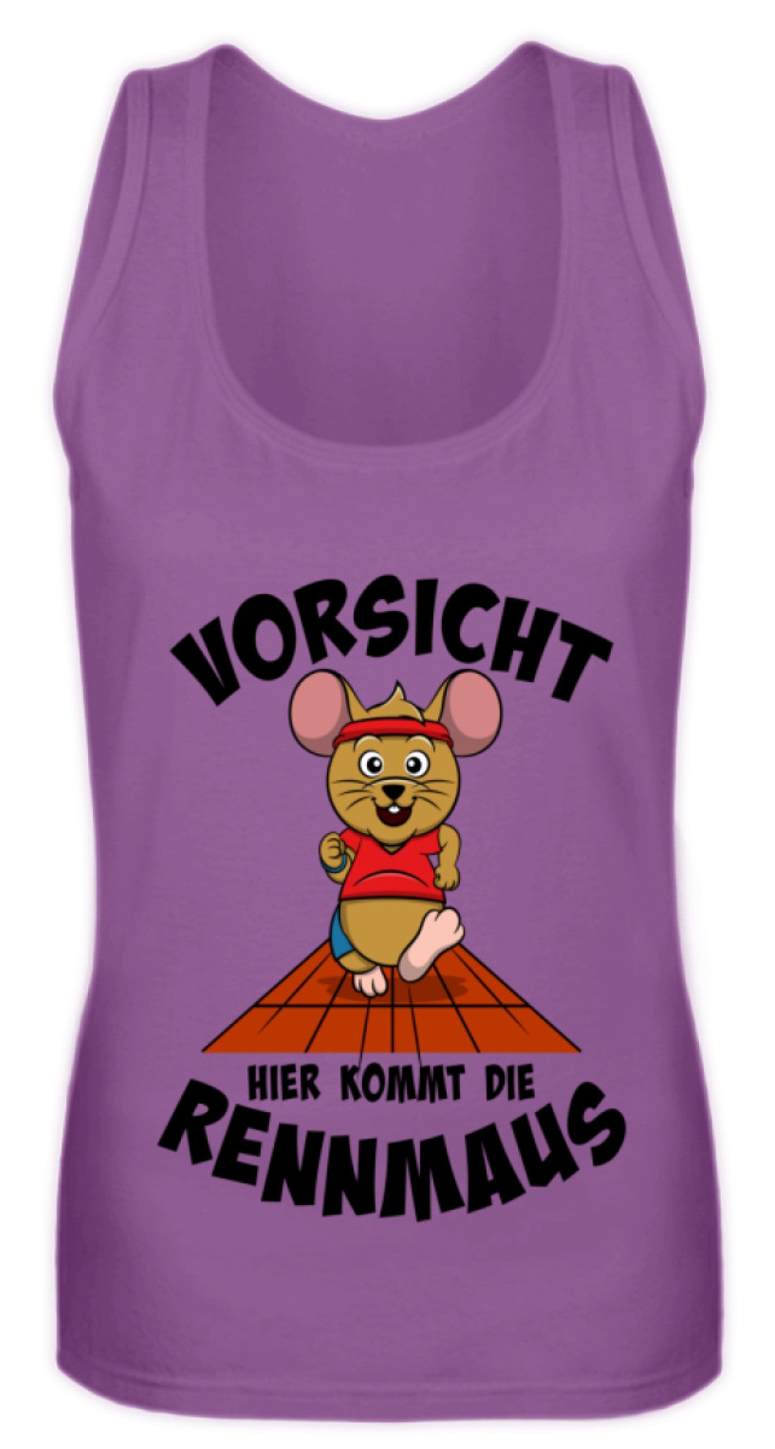 Zeigt motiv fur laufer sprinter marathoni frauen tanktop in Farbe Pinky