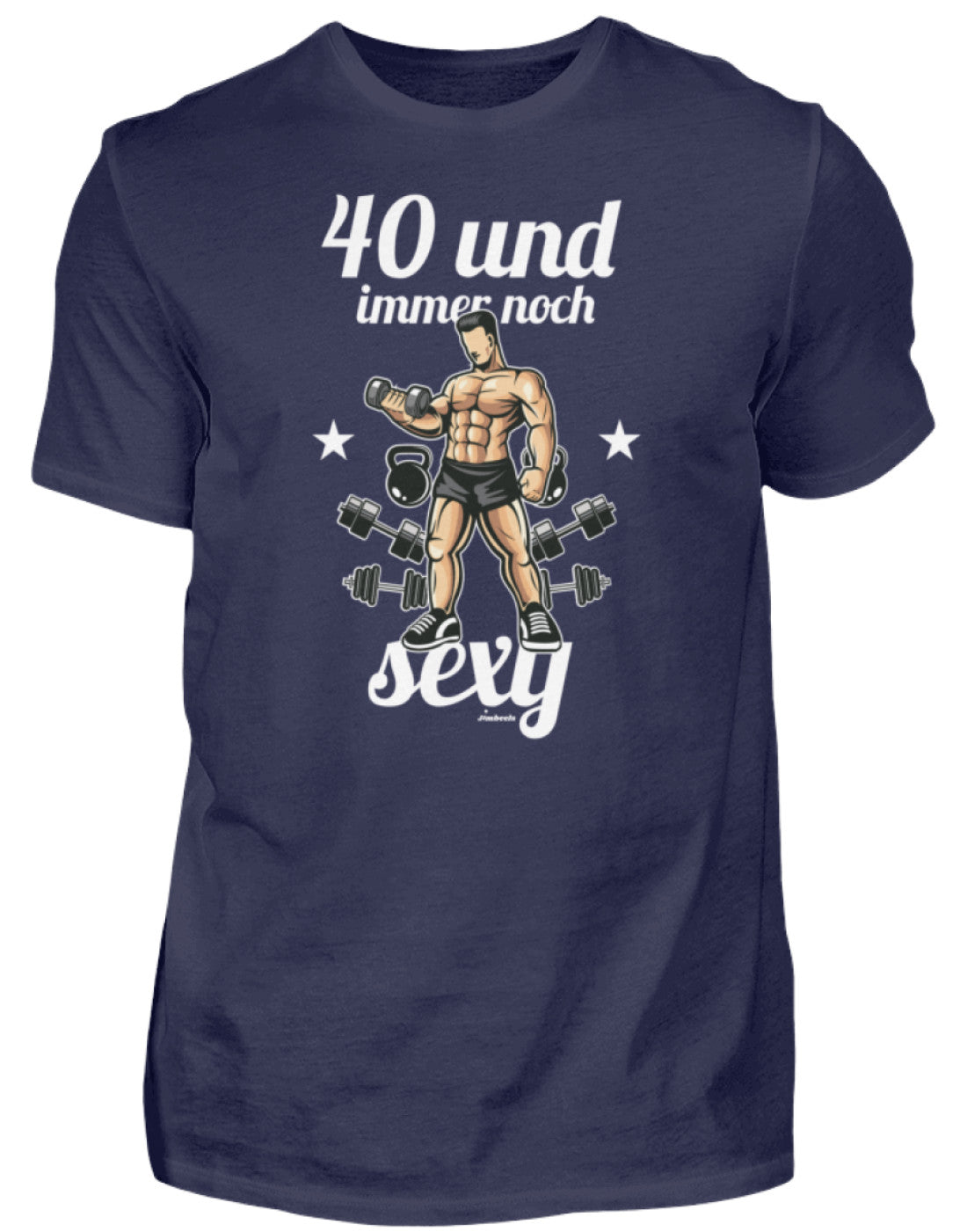 Zeigt lustiger spruch 40er geburtstag herren shirt 1 in Farbe Black