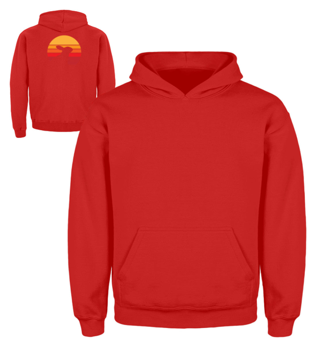 Zeigt kaninchen schones liebenswertes retro motiv mit hase vintage kinder hoodie in Farbe Jet Schwarz