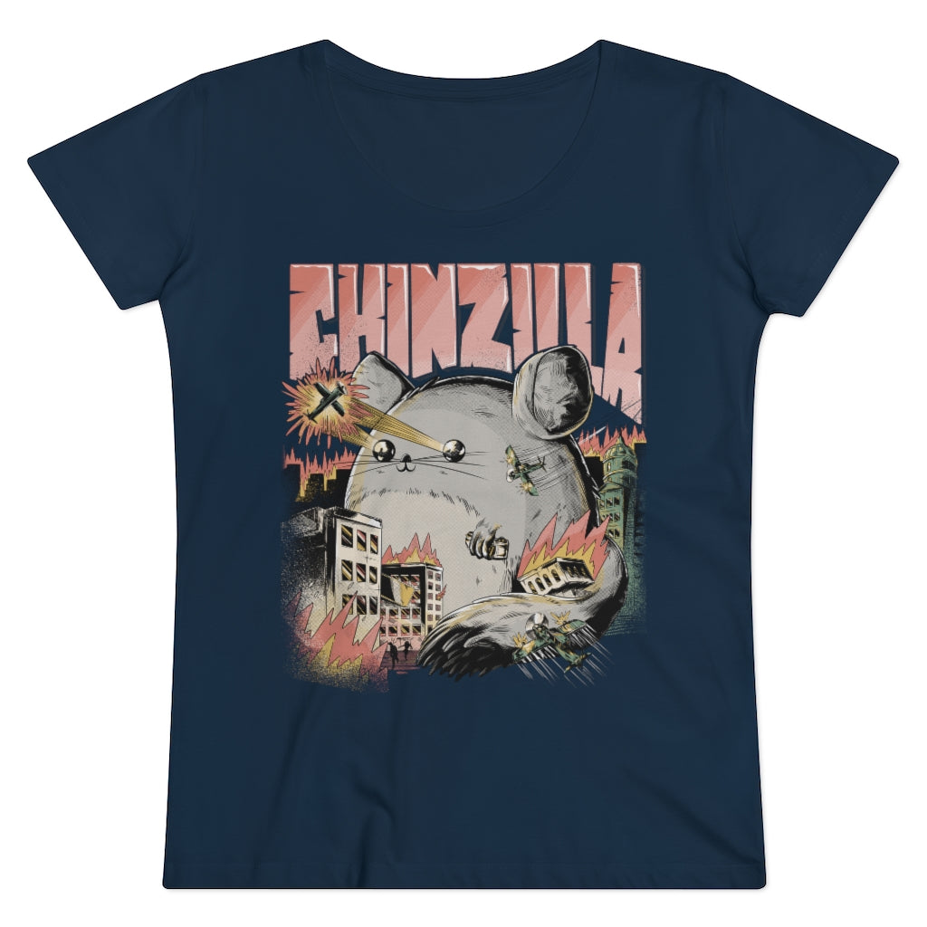 Zeigt funny cool chinzilla shirt organic womens lover t shirt gift for chinchilla holders chinchillas owners funshirt cute rodent in Farbe M