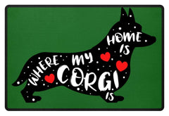 Zeigt corgi saying cute dog pet fussmatte in Farbe Pink