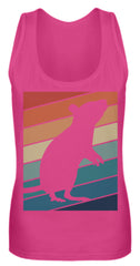 Zeigt ratten vintage motiv retro chic fur rattenhalter frauen tanktop in Farbe Black