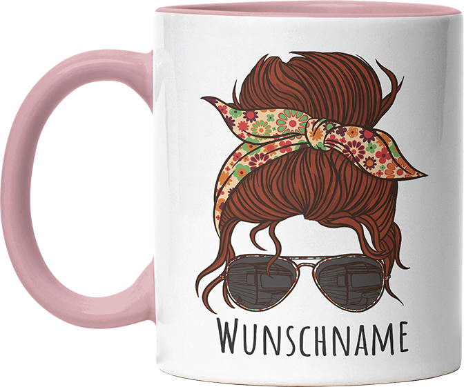 Momlife Personalisierbar Name Witzige Altrosa Tasse kaufen Geschenk
