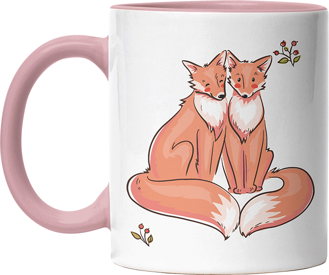 Thanks for existing in my little Galaxy Füchse 2 Witzige Altrosa Tasse kaufen Geschenk