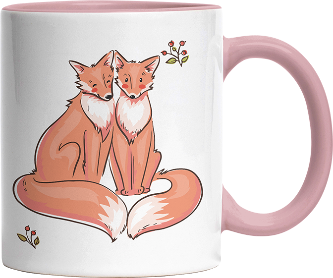 Thanks for existing in my little Galaxy Füchse 2 Witzige Altrosa Tasse kaufen Geschenk