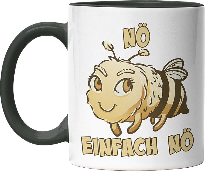 Nö Einfach Nö Biene 2 Witzige Black Tasse kaufen Geschenk