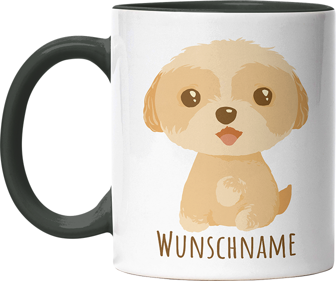 Maltipoo Personalisierbar Name Witzige Black Tasse kaufen Geschenk
