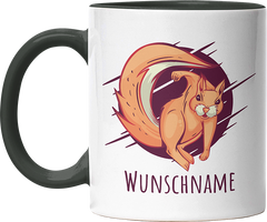Eichhörnchen Personalisierbar Name 2 Witzige Black Tasse kaufen Geschenk