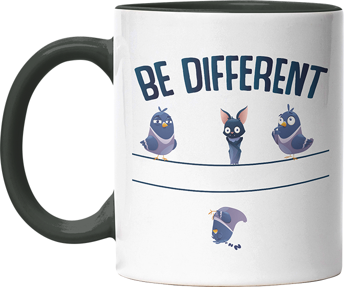 Be different Bat Witzige Black Tasse kaufen Geschenk