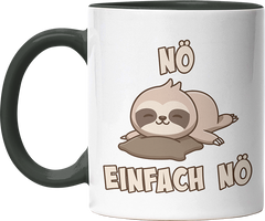 Nö Einfach Nö Faultier 2 Witzige Black Tasse kaufen Geschenk