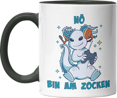 Axolotl Nö bin am zocken Witzige Black Tasse kaufen Geschenk