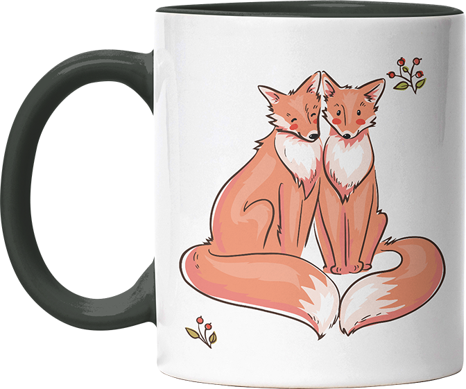 Thanks for existing in my little Galaxy Füchse 2 Witzige Black Tasse kaufen Geschenk